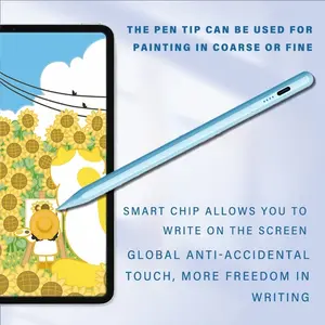 Active Touch Pen Dual Fast Charging, Multi-Color Anti-Palm Capacitive Stylus with Tilt Function, Magnetic Accessories and Writing, Compatible with iPad
