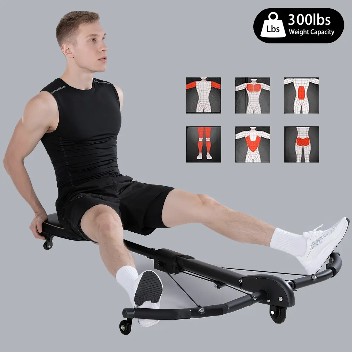6-in-1 Multi-Functional Dragonfly Ab Workout Machine - Adjustable Resistance Home Gym Equipment for Full Body Core & Upper Body Training, 300lbs Capacity, Space-Saving, Easy Installation, Ab Exercise Tool for Abdominal Strength, Ab Exercise Machine