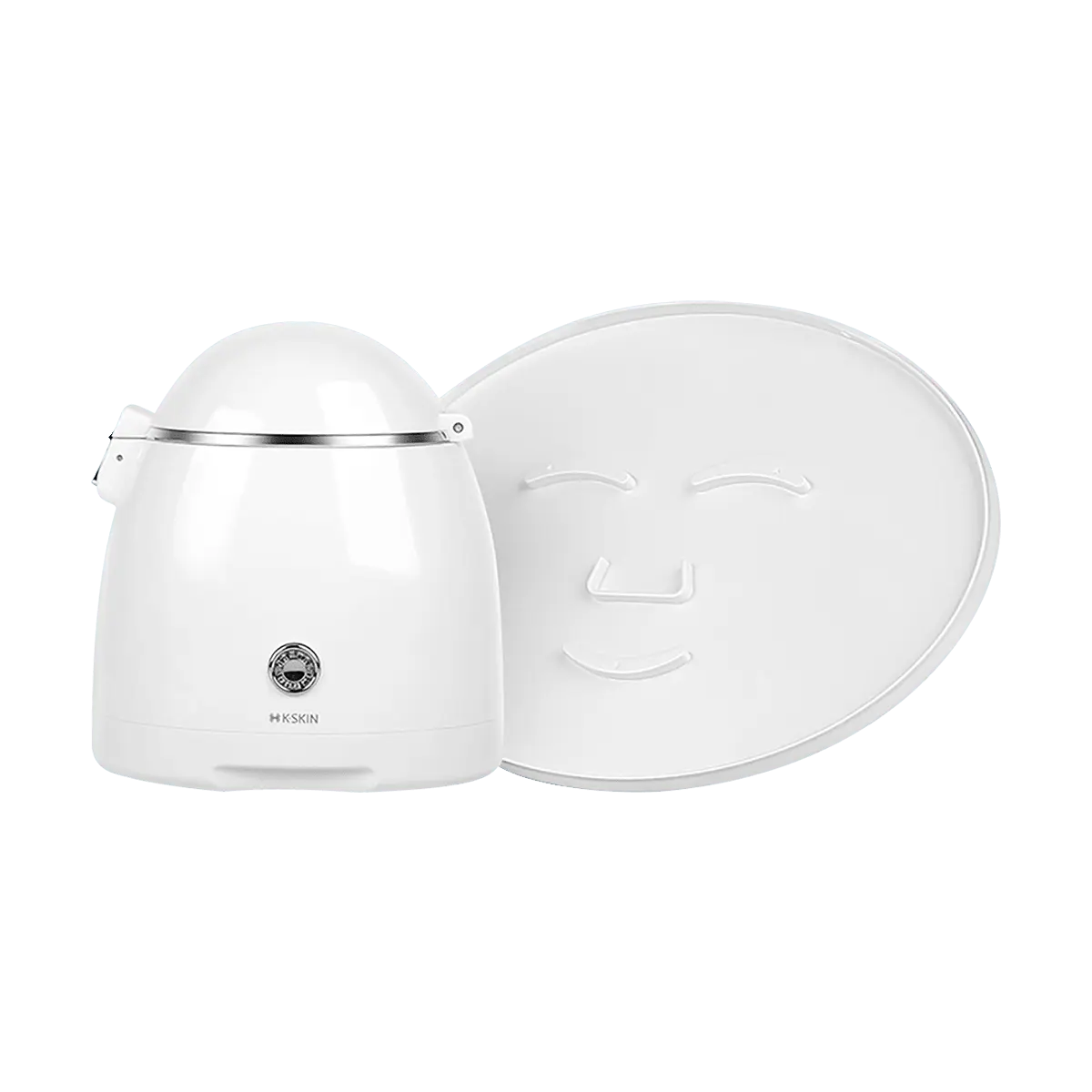 KSKIN Fruit Vegetable Mask Machine Home Facial Steamer DIY Natural Face Eye Mask Hydrating Beauty Device with Accessories Oil Control Pore Refinement White KD168
