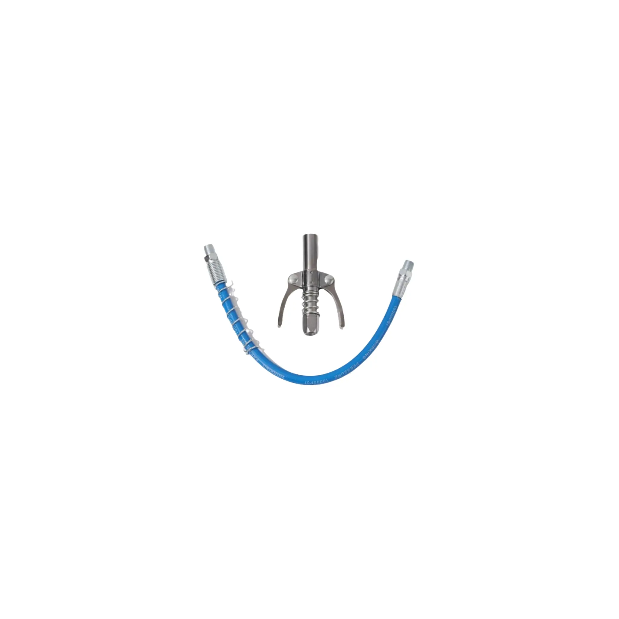 Grease gun connector, 10,000 PSI leakproof, 1/8" NPT oil nozzle hose set, 30 cm length, suitable for automotive repair tools and oil wrench sets