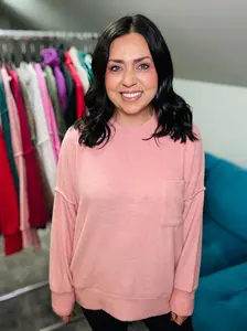 Plus Cozy Pocket Pullover