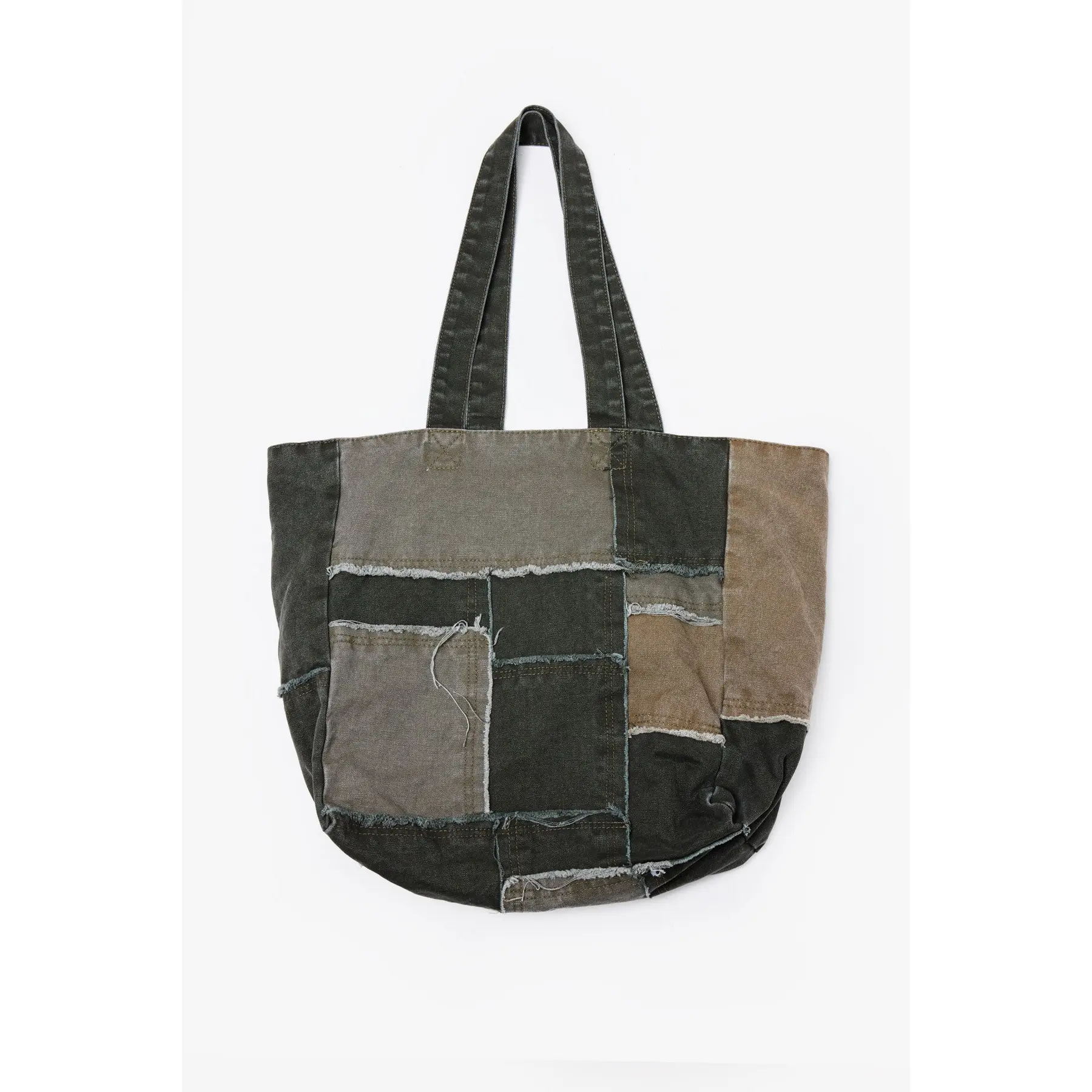 mnml Reconstructed Canvas Tote Bag - Olive mnml Reconstructed Canvas Tote Bag - Olive