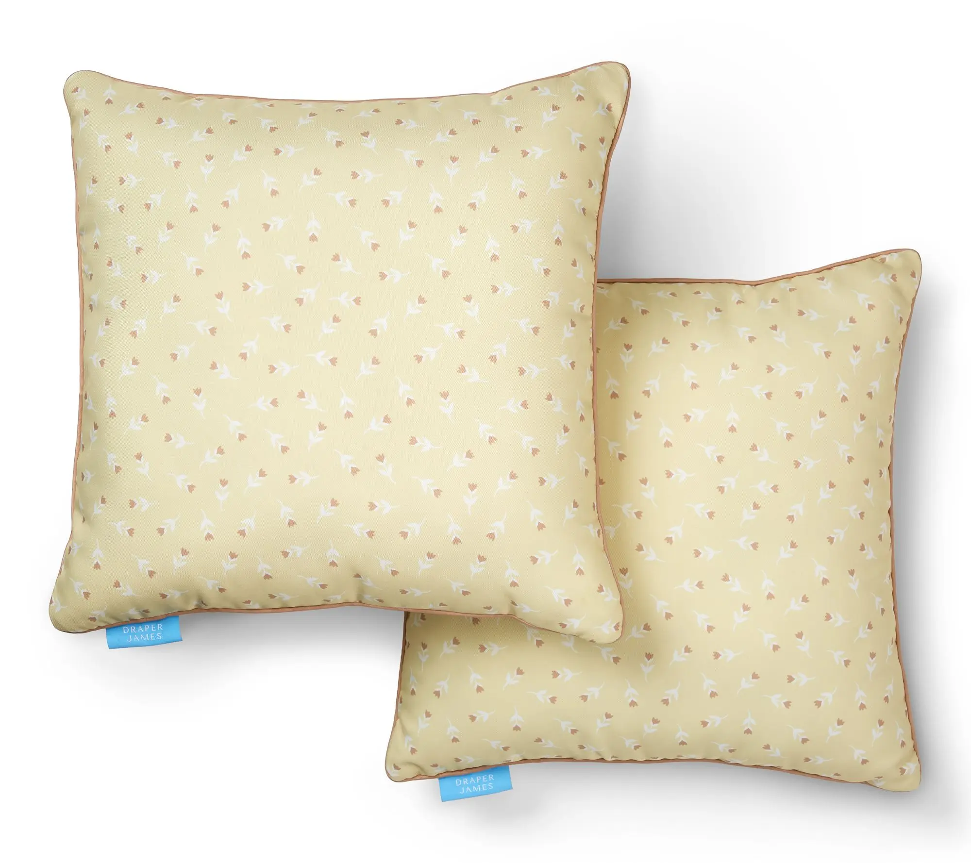 Draper James Heart Flowers 20"x20" Outdoor Pillow 2-Pack