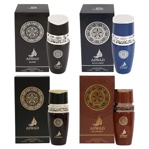 Bundle of Afaq Aswad Elixir, Blue Vibes, Aswad and Bold Reserve, Eau De Parfum Natural Spray for Men 100Ml/3.4fl.oz.