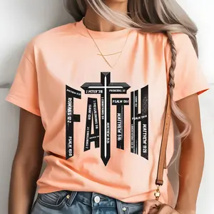 Faith Direct To Film Print, DTF Print, Ready To Press Print For T Shirts
