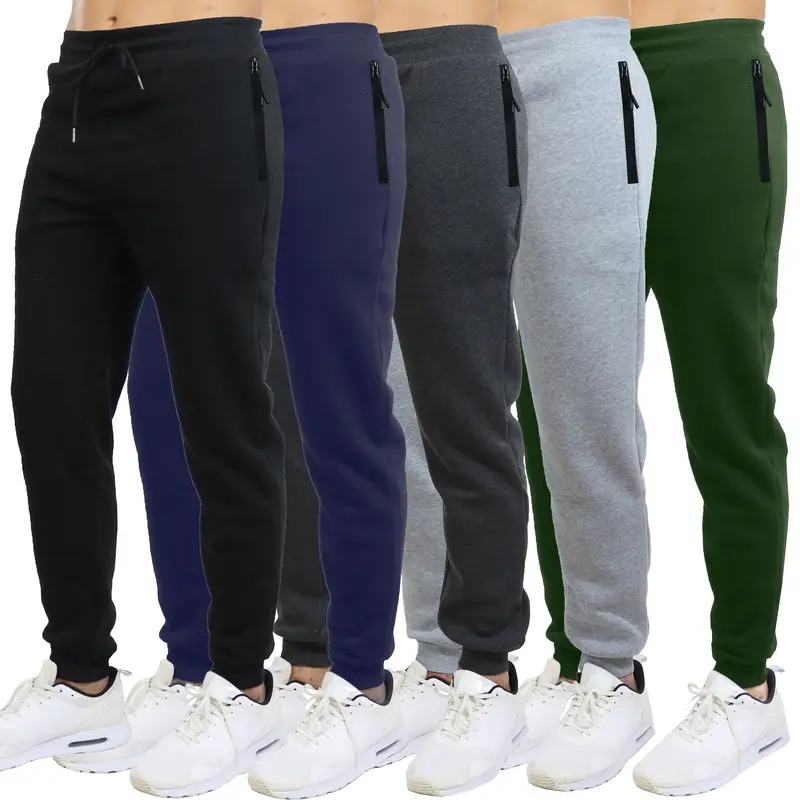 3-Pack Men's Slim Fit Fleece Lined Joggers (Sizes - S to 3XL)