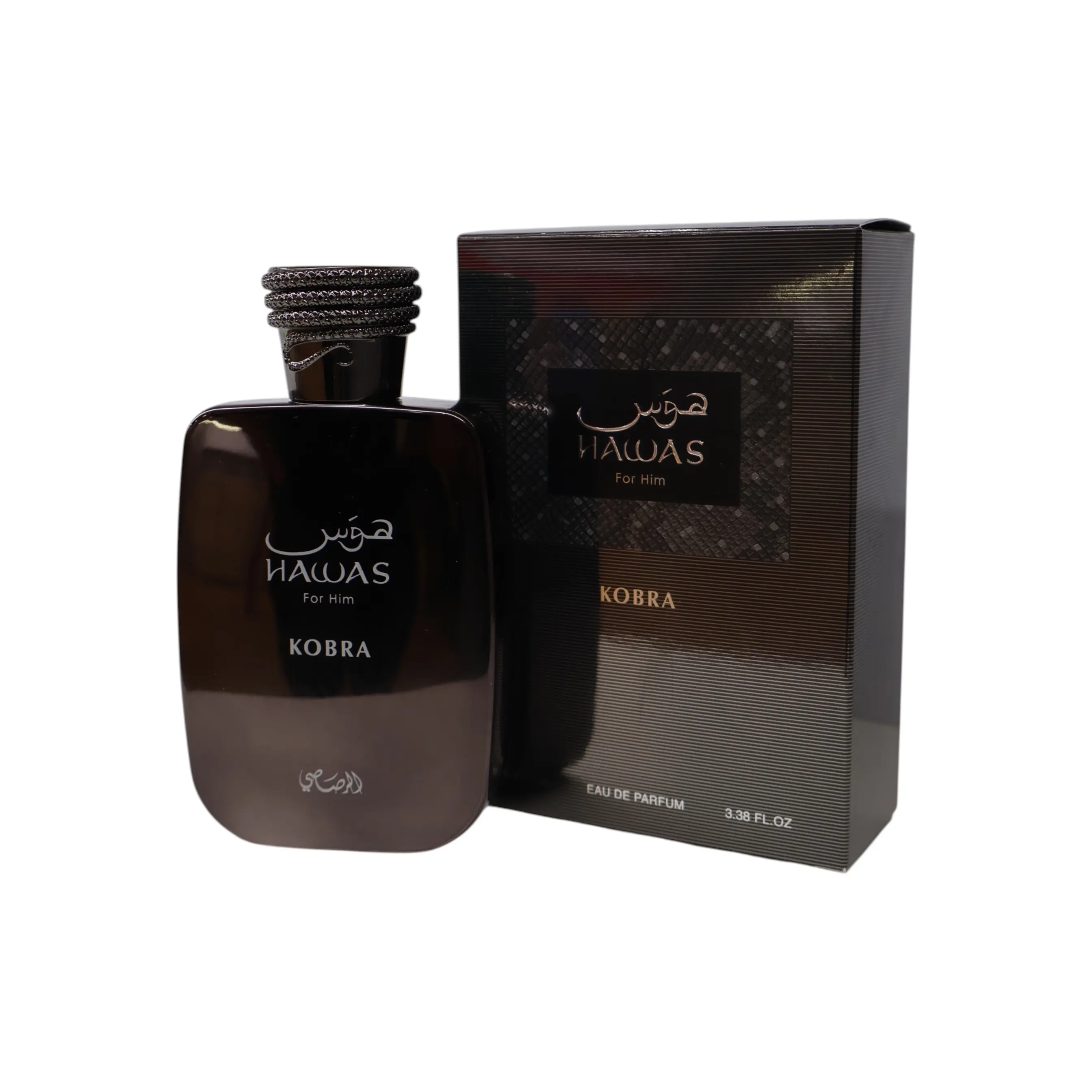 Rasasi | Hawas | Kobra | Men's Fragrance | 100 ML 3.4 OZ | Eau De Parfum | Ginger - Bergamot & Tangerine