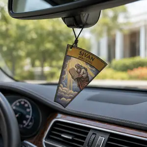 13Pcs Car Air Freshener Scented Paper Pendants , 13 Unique Scents ,Biblical Year Car Diffuser & Perfume Set, Long-Lasting Home Fragrance Hanging Ornament, Aesthetic Scripture Month Scented Tags Gift Box