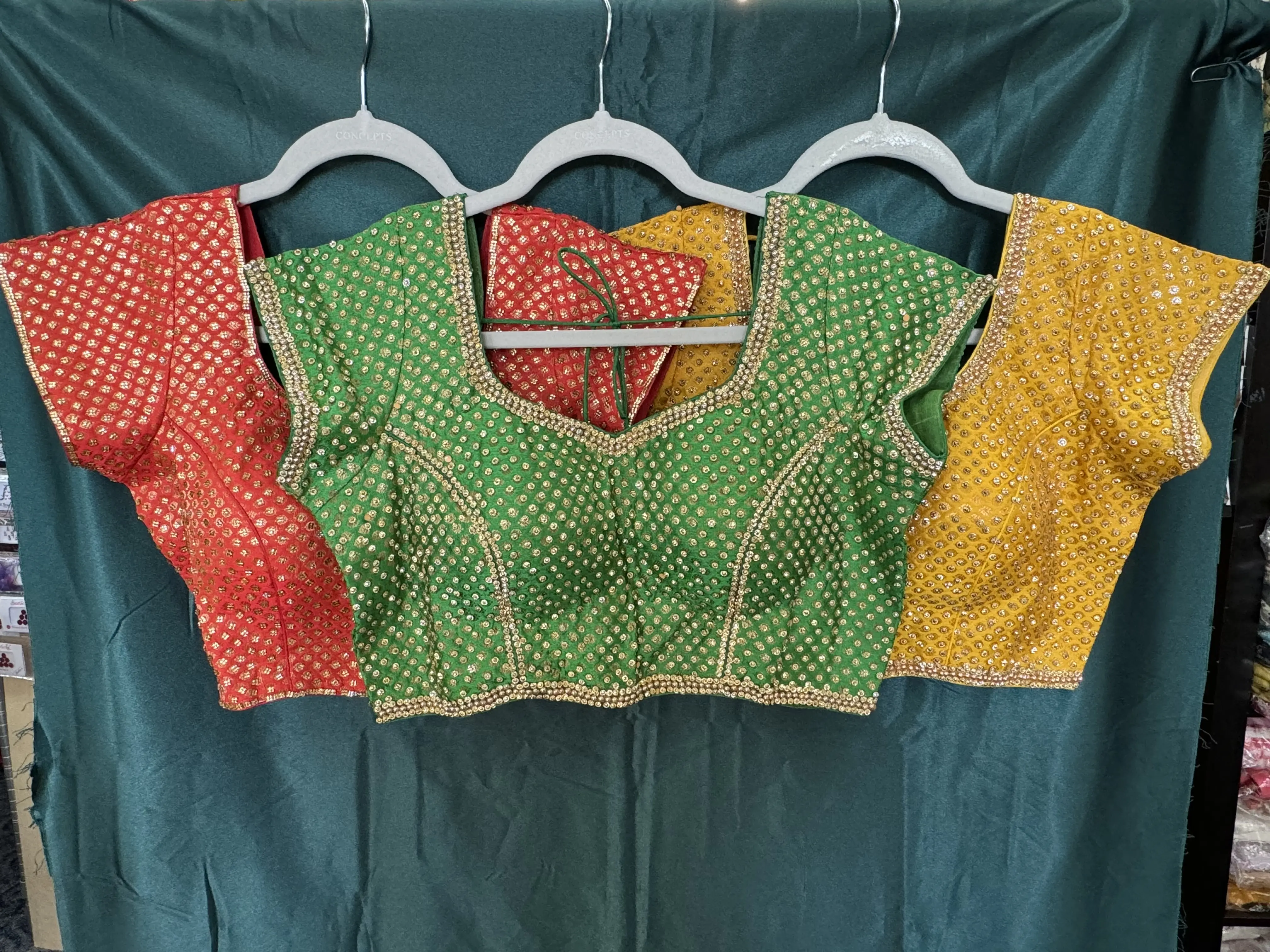 Diamond Blouse for Saree - Vibrant Colors with Intricate Beading and Embroidery for Festive Wear