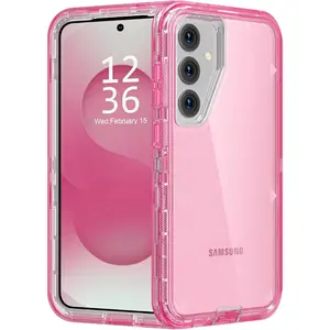 For Samsung Galaxy S25 S24 S23 S22 S21 S20 Note20 Ultra S10 Plus Shockproof Bumper Heavy Duty Phone Case Heavy Duty Luxury Cover