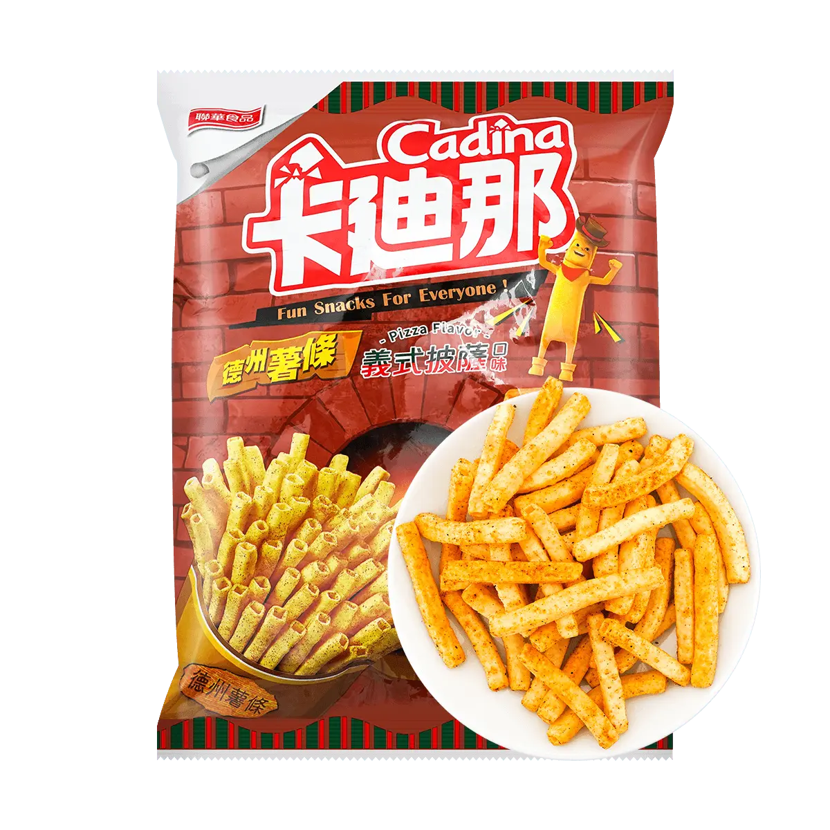 Cardina Texas Fries Pizza Flavor 68g - Authentic Taiwanese Snack by Lianhwa