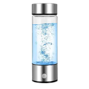 Aqua Vital 2025 Hydrogen Water Generator 16oz 470ml SPE-PEM Ion H2 Bottle USB-C Rechargeable Auto-Off Portable for Sports Outdoor Insulated Wide Mouth with Straw
