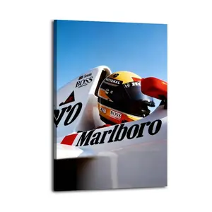 Ayrton SennaPoster Photo Canvas Frameless Cover Poster Artwork Canvas Wall Art Room Decoration Hanging Chart Printing Canvas Printing Room Aesthetics