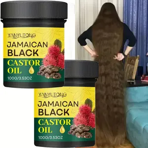 2 bottles of 100g Jamaica black castor oil, alcohol free, moisturizing hair care, natural hair care lotion, Natural Ingredients, Rosemary, Tea Tree, skin and eyebrows, mild and non irritating, all hair universal