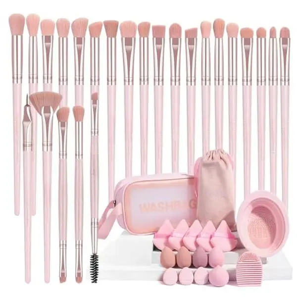 2026 Best-Selling 41-Piece Makeup Brush Set: Loose Powder Brush, Eyeshadow Brush, Blush Brush