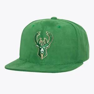 MENS MITCHELL & NESS NBA SWEET SUEDE SNAPBACK BUCKS