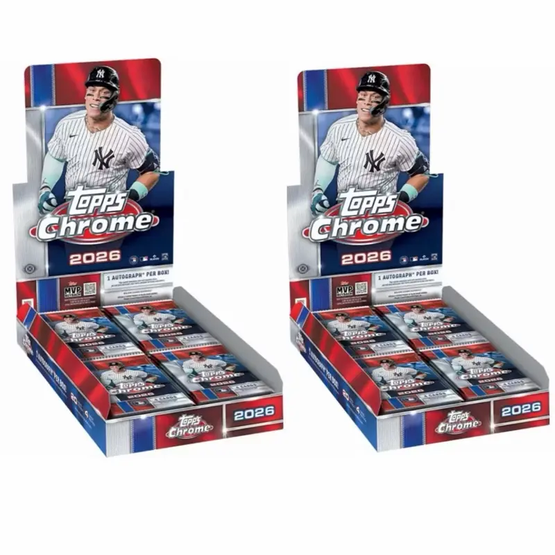#018- 2026 Topps Chrome Hobby Box - 2 Box Team Break