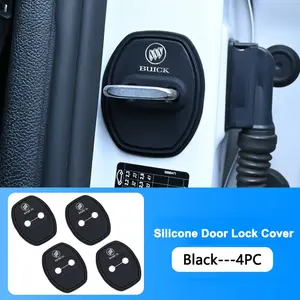 4pcs Silicone Car Door Lock Protector Covers, Compatible with Buick Models Including Envista & Gl8, Durable Automotive Accessories