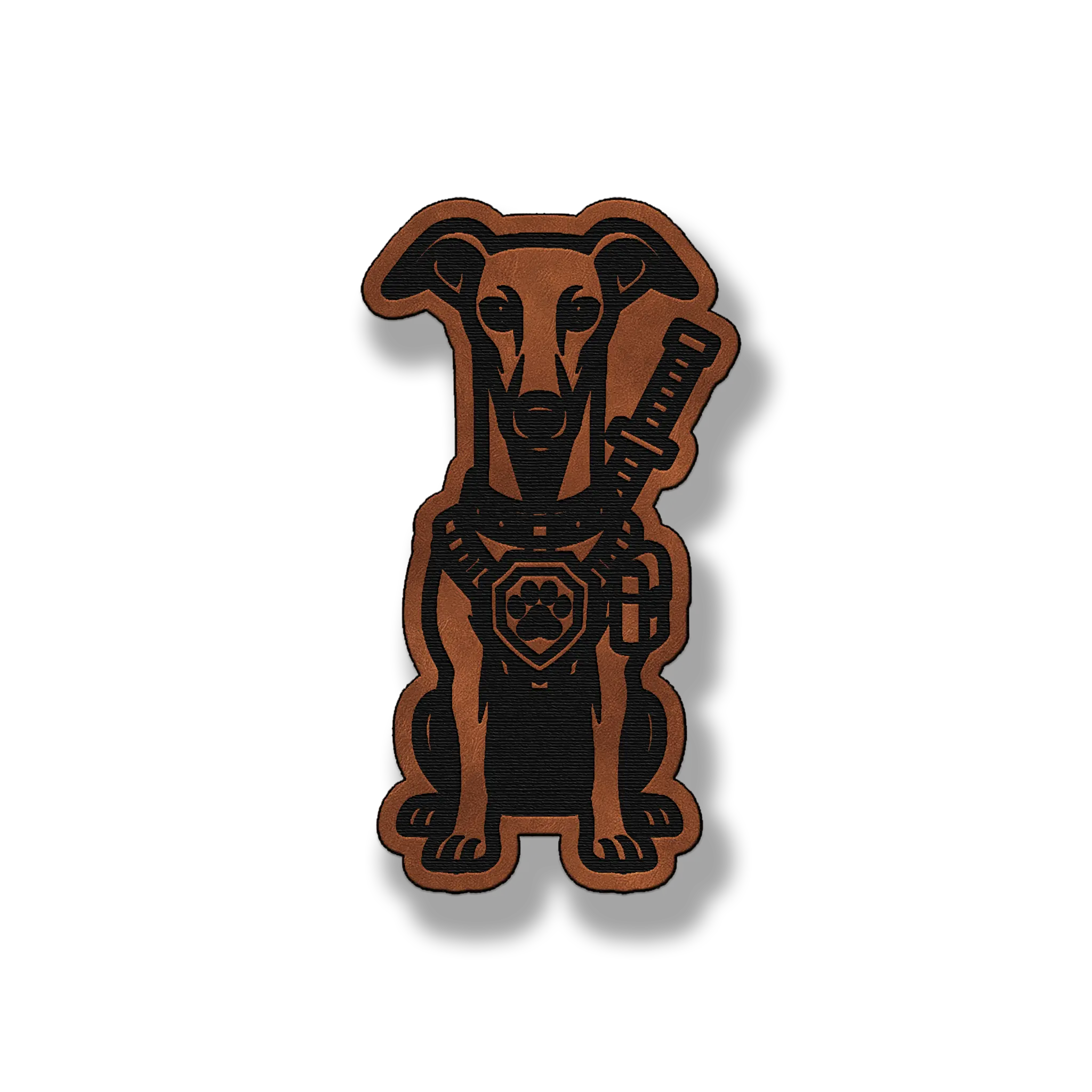 Tactical Greyhound Dog Patch – Leatherette Morale Patch