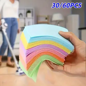 30/60pcs Floor Cleaning Sheets, Random Color Toilet Cleaner, Tile Toilet Cleaner, Home Use Floor & Toilet Cleaning Supplies, Toilet Bowl Cleaners