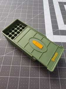 9mm Ammo Storage Box – 50 Round 3D Printed Stackable Case