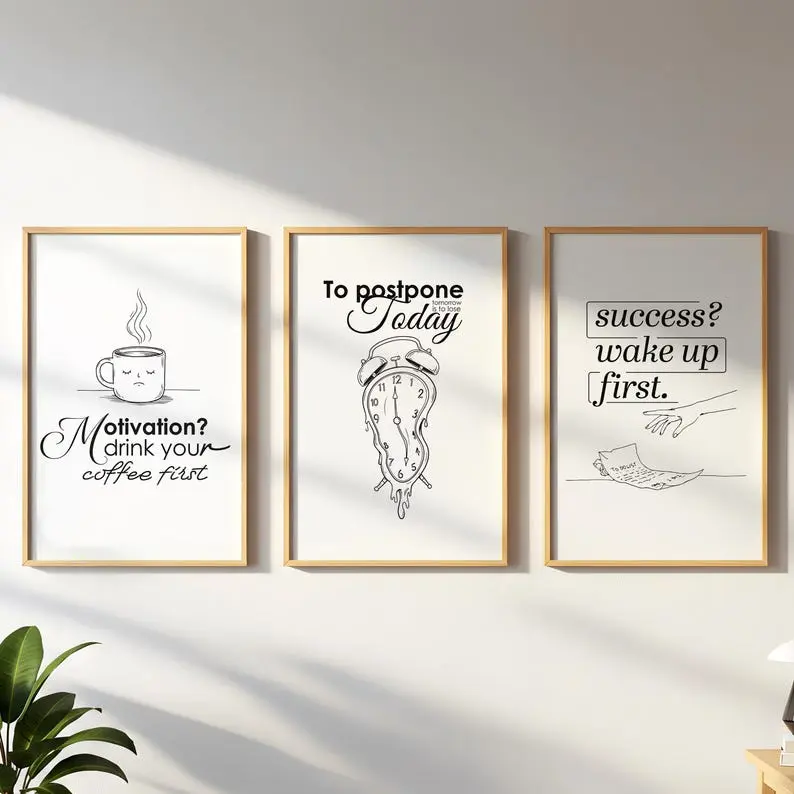 Funny Motivational Posters,  Coffee Quotes, Sarcastic Humor  , Home Office Decor