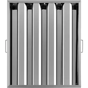 VEVOR Pack of 6 Hood Filters 19.5W x 24.5H Inch,  430 Stainless Steel 4 Grooves Commercial Hood Filters, Range Hood Filter for Grease Rated Commercial Kitchen Exhaust Hoods