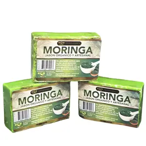 3 Pack Jabon de Moringa Barra Moringa Bar Soap 100gr. Jabones Combo
