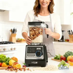 SPZTJK Professional Blender,Kitchen for Blender 68oz BPA Free 2 Containers Countertop Blenders, achine, Ice Crushing&Max.1400Watts/1000Watts Blender and Grinder Combo  , Smoothies/Juice/Nuts BUTTER/Food Processor/Kitchen Appliances