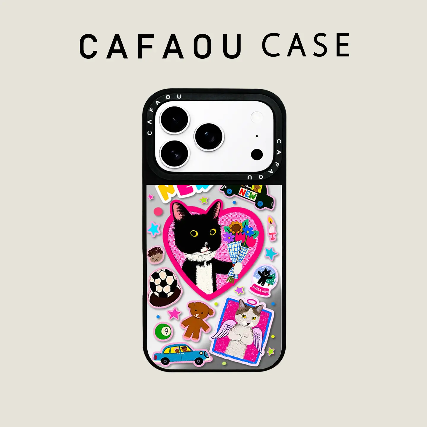 CASETiFY Joint Illustrator Lin Cute Kitten Niu Niu Series Case for iPhone 17 16 Pro Max Air Plus Magnetic Protect Cover