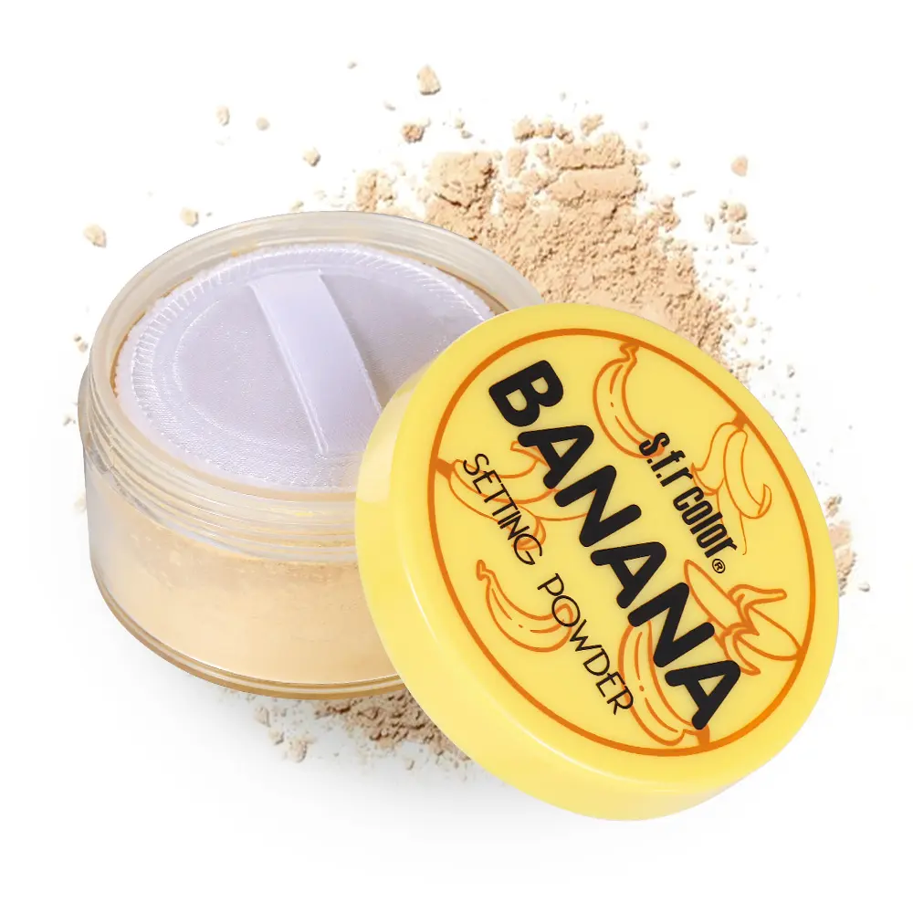 Banana Soft Focus Makeup Powder, Translucent Loose Setting Powder, Matte Finish, Oil Control, Waterproof, Flawless, 24-hour long-lasting, talc-free face powder