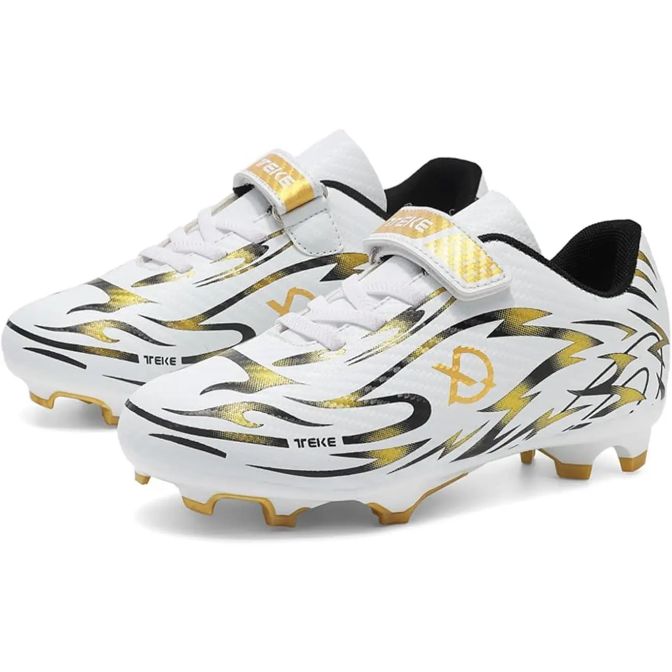 Unisex Kids Football Cleats for Soccer & Futsal - Breathable Mesh Construction, Shock-Absorb Insole, Size 35-46 (Suitable for 6-17 Years Old)