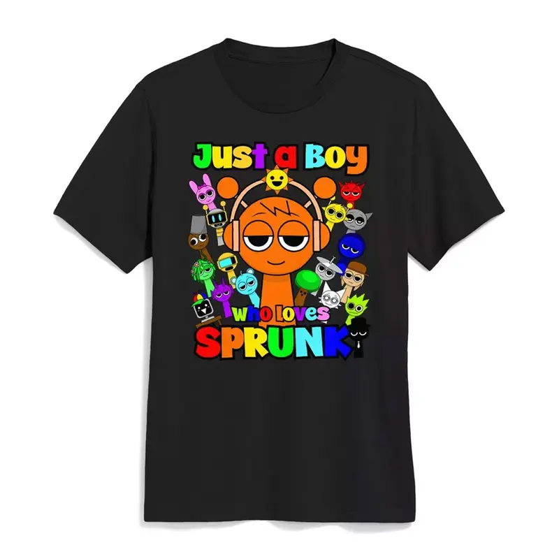 Sprunki boys Oren Just a boy who loves Sprunki T-Shirt, Game Incredibox Sprunki Sweatshirt, Sprunki Game Shirt