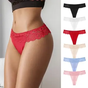 For Women Plain Fashion High Quality New summerproducts Basic Comfort Comfortable CottonLingerie Womenswear Bikini Frill innerwear Style StretchComfort Basic Plain Cotton Spandex Women's MinimalistMulticolor panty soft Thongs T-Back