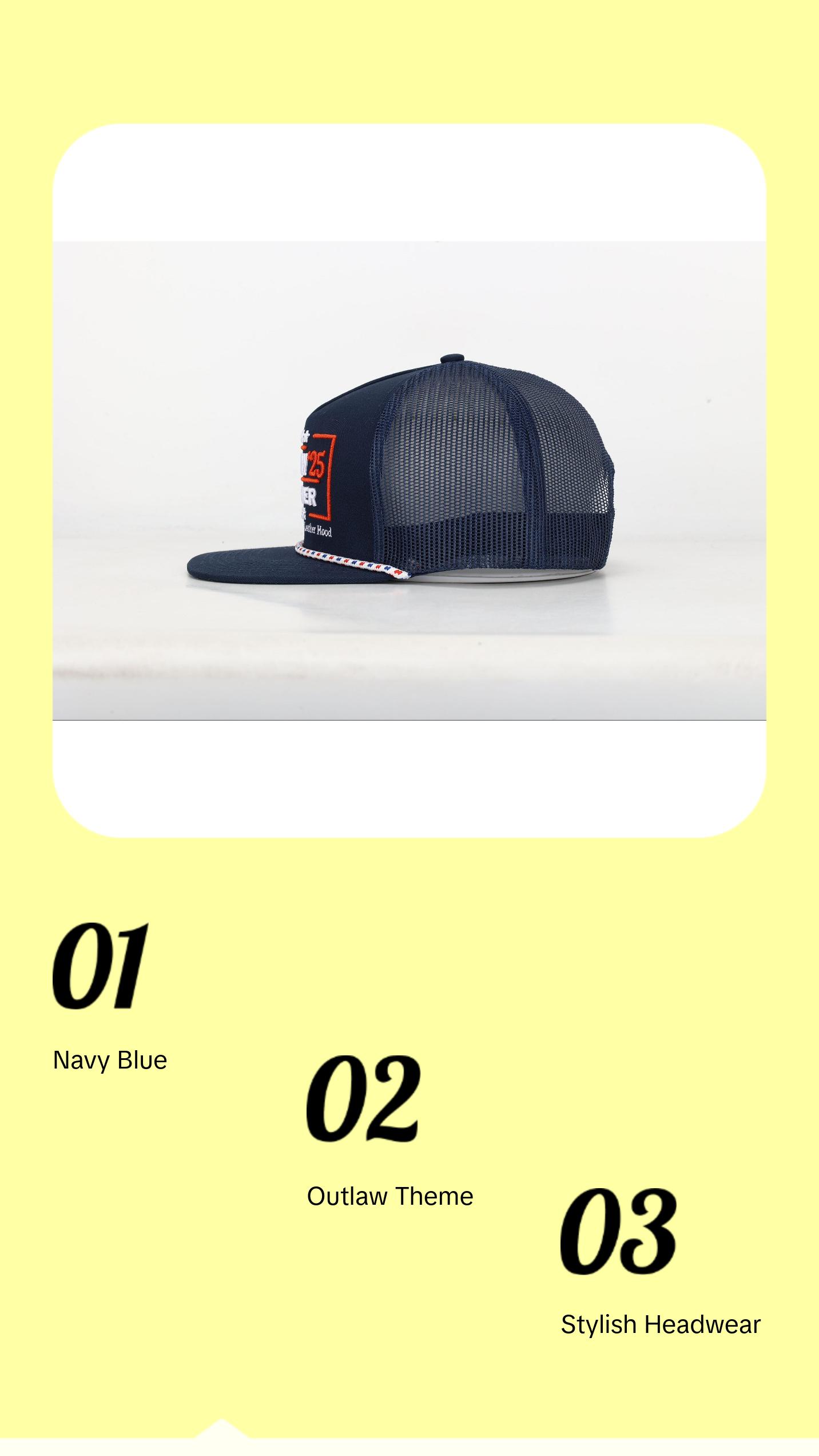 Outlaw Hat- Navy Blue 2025 Hat