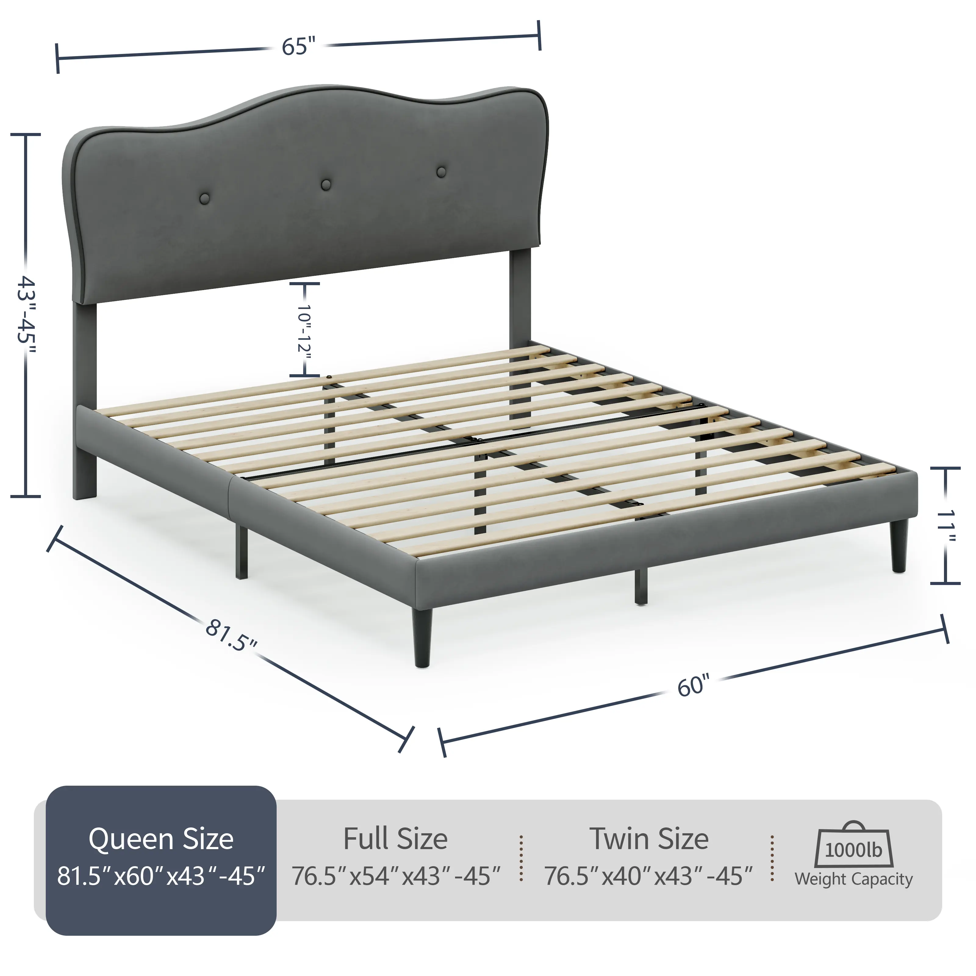 Queen Size Grey