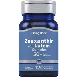 Piping Rock Zeaxanthin Plus Lutein | 50mg | 120 Softgels | Eye Vision Shield Complex | from Marigold Extract | Non-GMO, Gluten Free Supplement