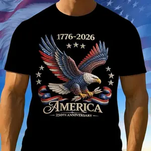 America 250th Anniversary Sweatshirt, 1776–2026 USA T-Shirt, 250 Years of America Shirt, Patriotic American Flag Shirts, Memorial Day Tees