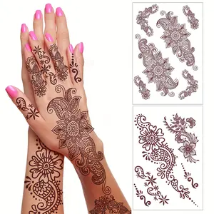 Women's Tattoo Stickers, Waterproof Lace Floral Mandala Patterns, Temporary Fake Tattoos, Waterproof Realistic Tattoos for Festivals & Weddings, Multi-Scene Designs