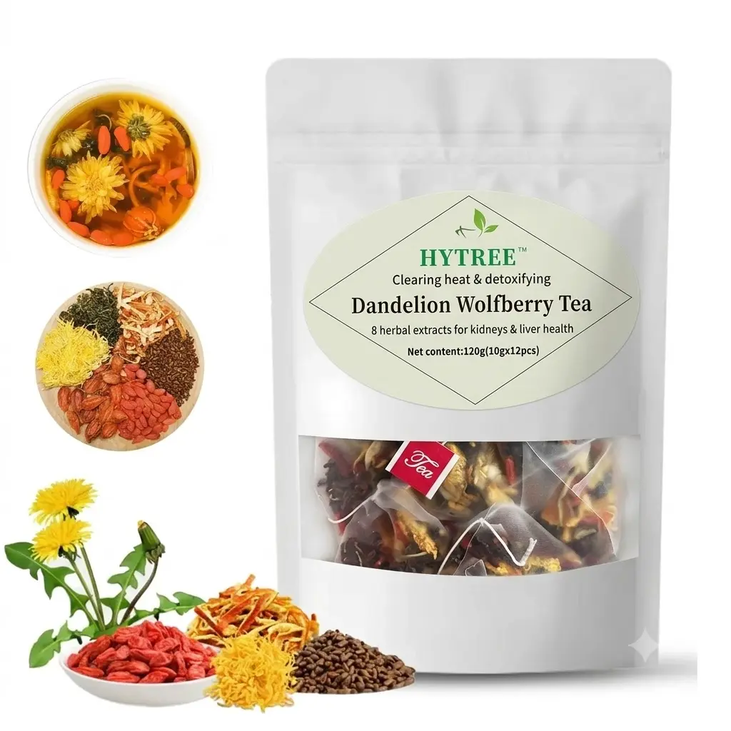 Dandelion Wolfberry Tea Organic Kidney Cleanse Tea Traditional Healthy Tea for Men Women 120g Natural Ingredients Individually Wrapped