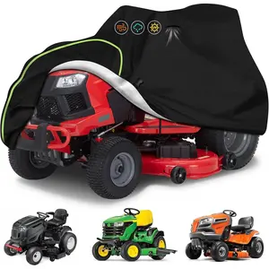 Riding Lawn Mower Cover-420D Cotton Lined Waterproof Lawn Tractor Covers, UV Resistant & Includes Bag, All-Mower Cover Fits Decks Up to 54"