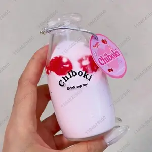 Stress Ball Handmade Milk Beverage Drink Bottle Ball Squishy Mochi Toy Squeeze Ball Stress Relieve Hand Relax Toy Gift