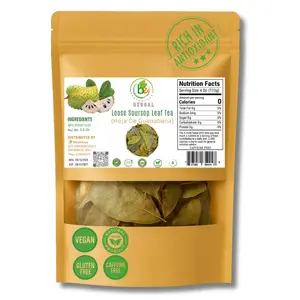 Guanábana (Soursop) Herbal Tea – 50 Bags (2 g Each) – 100% Natural, Vegan, Non-GMO, Sugar-Free, Caffeine-Free – Antioxidant-Rich Infusion for Hot & Iced Drinks – Vacuum-Sealed for Freshness – by BexpertsUSA