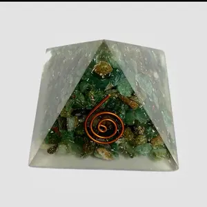 Green Aventurine Orgone Healing Pyramid