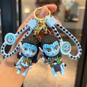 Avatar Keychain Accessories: Fun, Creative, Adorable Car Key Fob Pendant Decorations, 3D Key Ring, Ideal Gift for Family, Friends, Lovers, Perfect for Holidays, Parties, and Other Occasions, Keychain Series Figures
