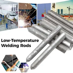 Low-Temperature, Easily Fusible Aluminum Welding Rods, Easy to Use Suitable for Water Tanks and Pipes. Multi-Functional, Fast-Melting Flux-Cored Rods, Suitable for Stainless Steel, Copper, Iron, and Aluminum, Effectively Repairing and Filling Welds