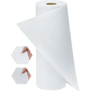 Iron-On Fusible Fleece Interfacing: 11.8 Inches x 10 Yards Medium Weight One-Sided Loft Iron On Fusible Fleece White for Quilting Tote Bags and Home