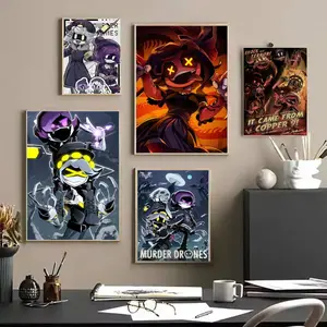 M-Murder D-Drones Poster HD Sticky Waterproof Wall Art | High Quality Print Aesthetic Home Living Bedroom Bathroom hallway Decor Trendy Room Decoration | Multiple Size Options Available