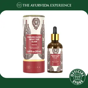 Manjish Glow Night Time Elixir - An Ayurvedic Gem for Even-Toning Mature, Aging Skin
