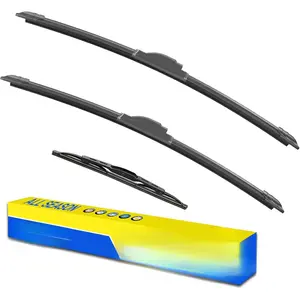 ® 13"+ 13" Wiper Blades with 13" Rear Wiper Blades Set Replacement for 1997-2006 Jeep Wrangler Windshield Wipers Original Factory Quality (Pack of 3)